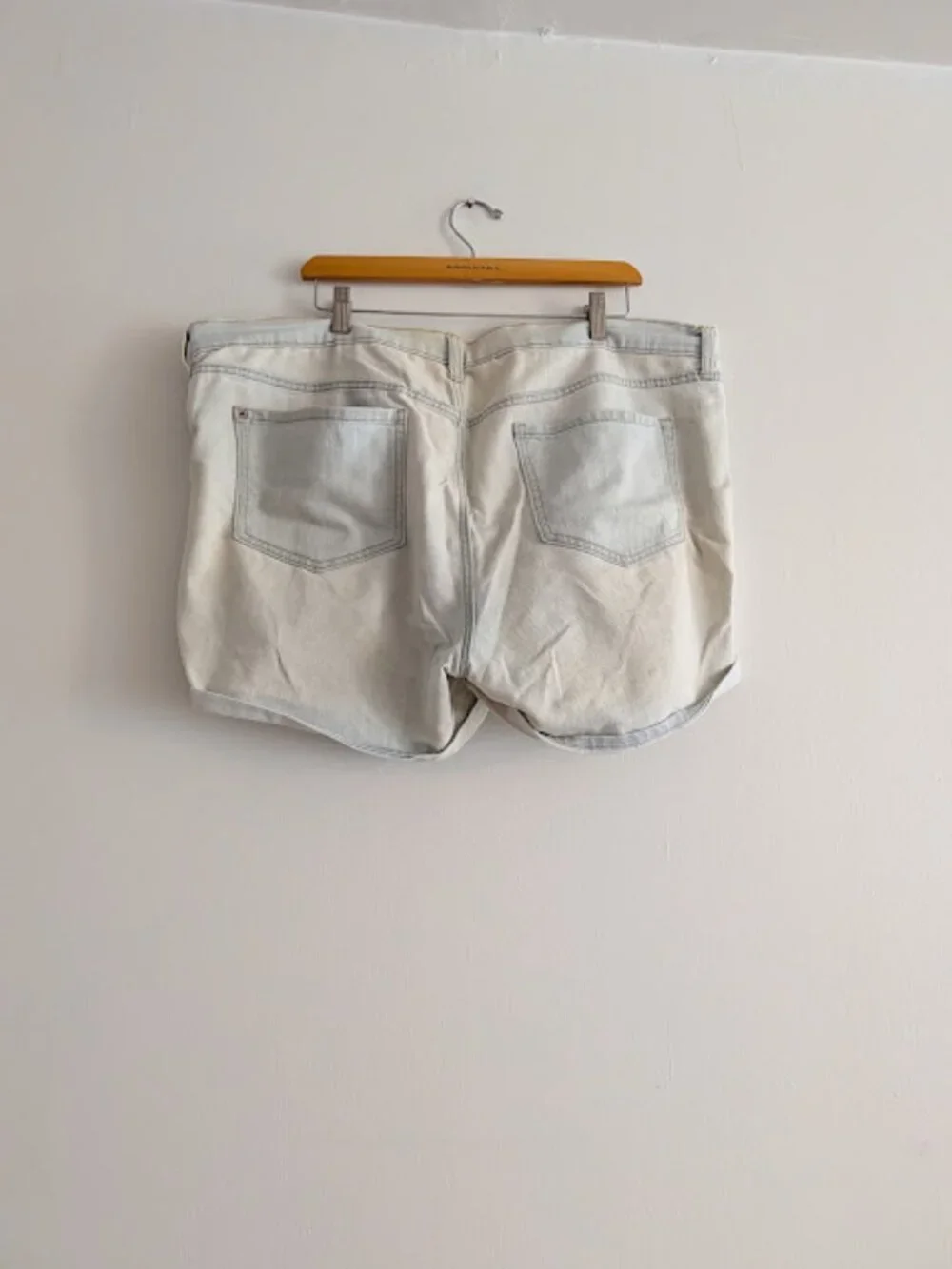 Old Navy Light Blue Bleached Out Jean Shorts Size 16